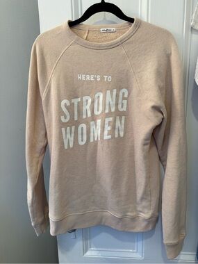 The Bee & The Fox Pale Blush "Strong Women" Crewneck Sweatshirt